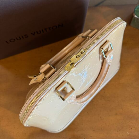 Vintage Louis Vuitton Vernis Alma Handbag Monogram Patent Leather - Picture 4 of 16